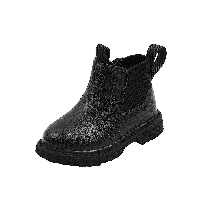 

Beauty England Style Chelsea Boots for Kids Girls School Super on-trend Autumn Platform Children Shoes Boys Short Boots F07241 21 чорний