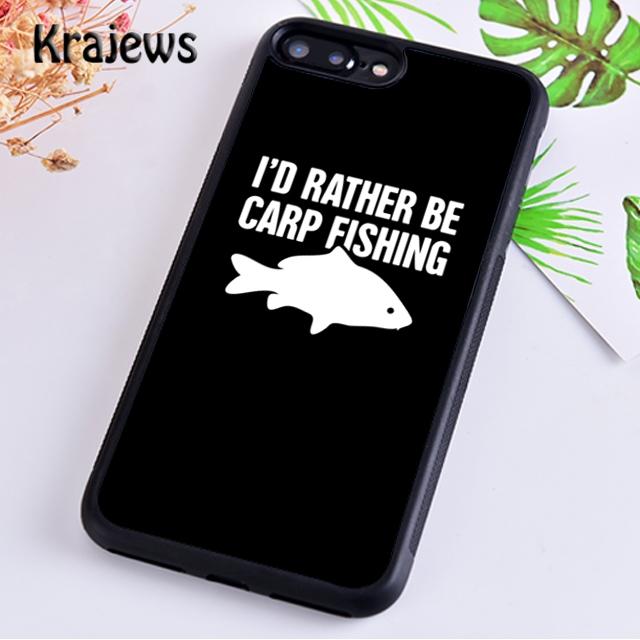 Krajews CARP FISHING FISH Printed Soft Phone Case Cover For iPhone 17 Air 16 15 14 plus 11 12 13 pro max coque Fundas