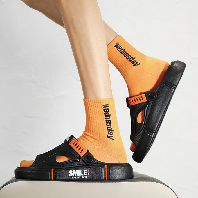 Men's Summer Slippers with Heels Outdoor Anti Slip and Wear-resistant Beach Sandals