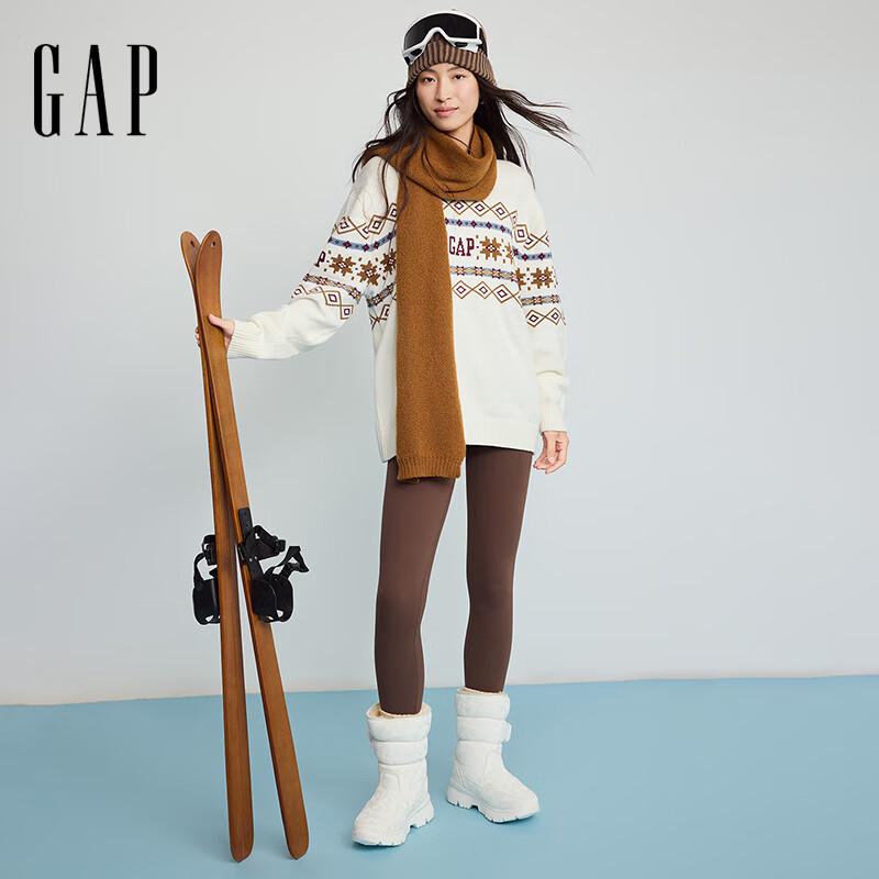 

GAP Unisex Logo Fair Isle Jacquard Knit Sweater L