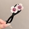 2024 Women's High-End Khaki Flower Claw Clip: Elegant Twist Hairpin for Back of Head