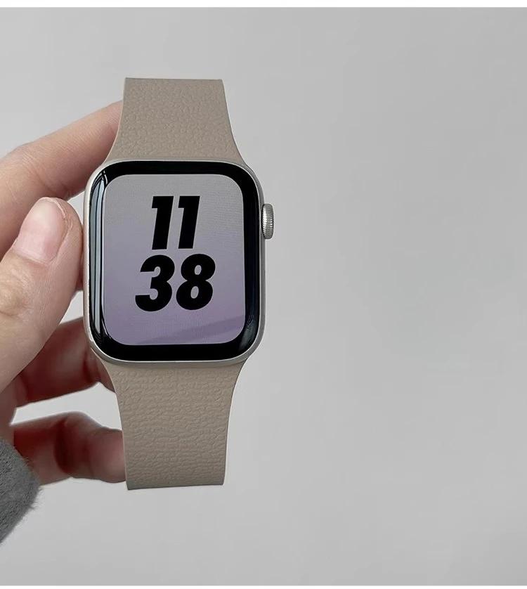 Silicone Bracelet Belt Magnetic Strap Band For Apple Watch Ultra 2 49mm 44mm 45mm 46mm 42mm 40mm iWatch Series 10 8 7 6 5 9 SE