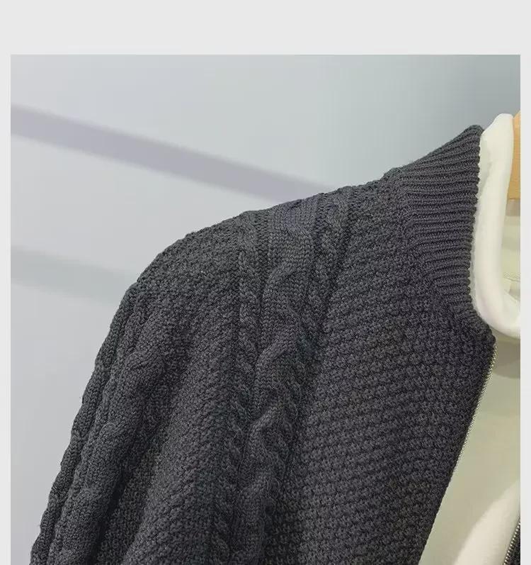 Cardigan tricotat pentru bărbați, culoare uni - Jachetă versatilă și la modă pentru primăvară și toamnă (2022)