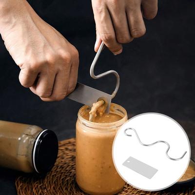 Jordnötssmör Omrörare Skrapa Set Rostfritt Stål Jordnötssmör Blandare Nötsmör Kärnare Omrörare Rörverktyg