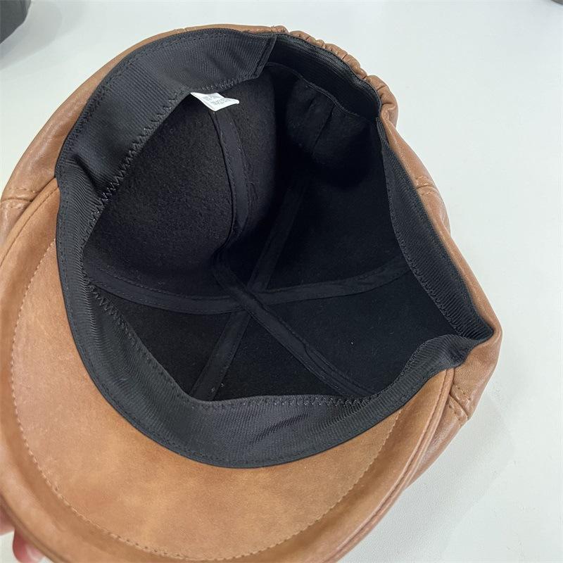 Retro old forward hat autumn and winter art college style boys and girls cap detective hat