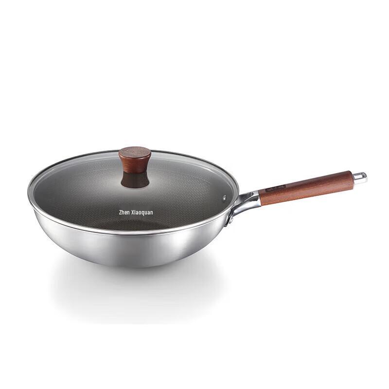 Zhang Xiaoquan 32cm Titanium-Infused 304 Stainless Steel Non-stick Wok