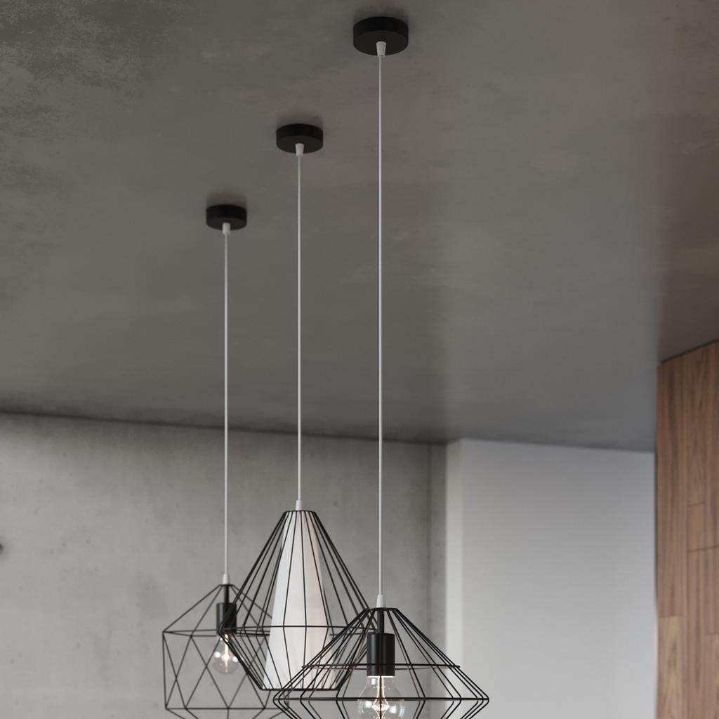 Umberto black hanging lamp