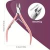 1/4pcs Cuticle Nippers And Cutter Kit,Toenail File,Nail Polish Remover,Cuticle Pusher Trimmer,Stainless Steel Manicure Tools