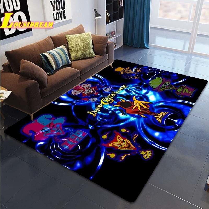Tappeto Stampa Banda Pagliaccio Pazzo Tappeto Banda Juggalo Soggiorno Camera da Letto Decorazione Casa Tappeto Grande Tappetino da Gioco e Gattonamento per Bambini Tappetino Yoga Tappetino da Picnic