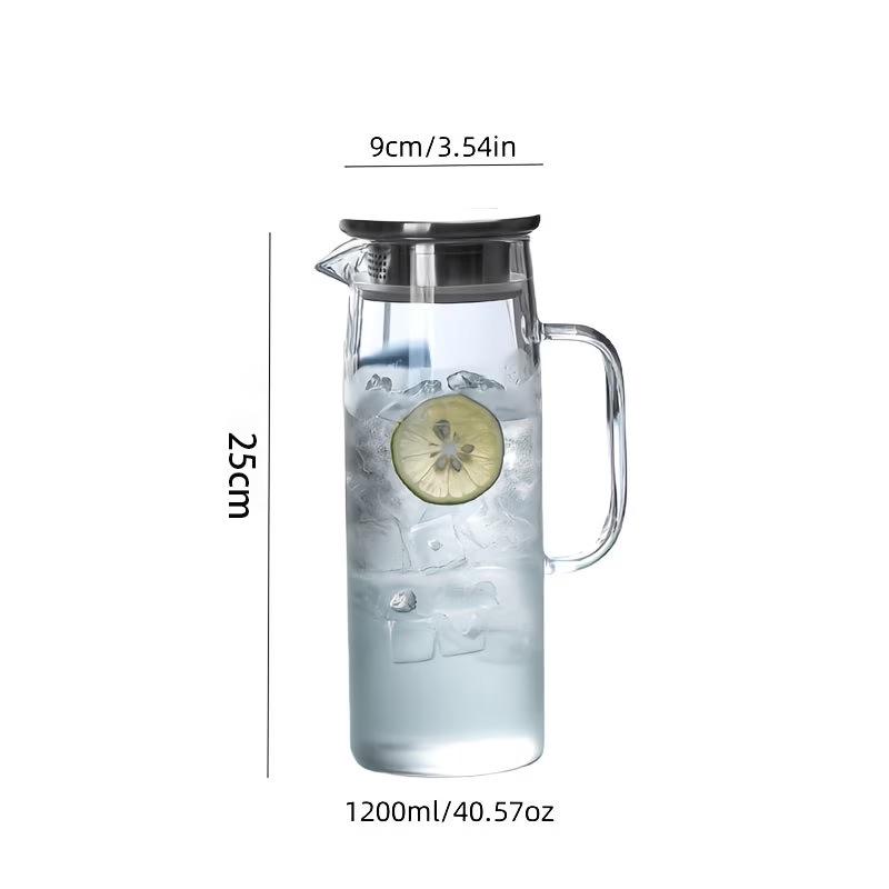 High Capacity Borosilicate Glass Cold Water Kettle and Juice Dispenser