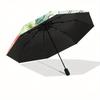 1pc Strawberry Rabbit Automatic Opening and Closing Umbrella - Lightweight 3-Fold Design, Suitable for Fans, Travel, Daily Use - Official Product, Int