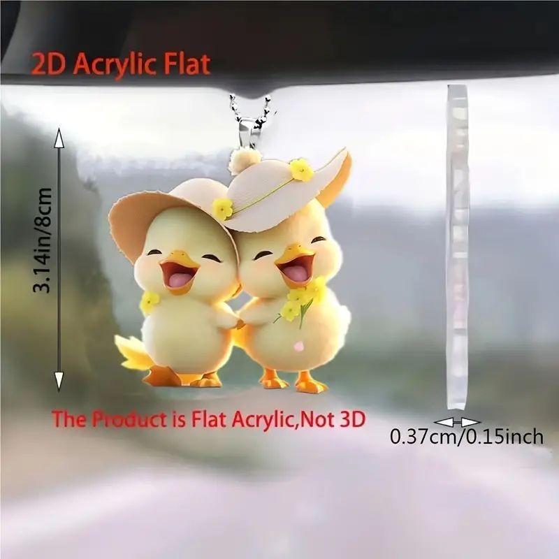 

Chick Acrylic Stylish Car Ornament Cheerful And Cute Interior Decoration Hanging