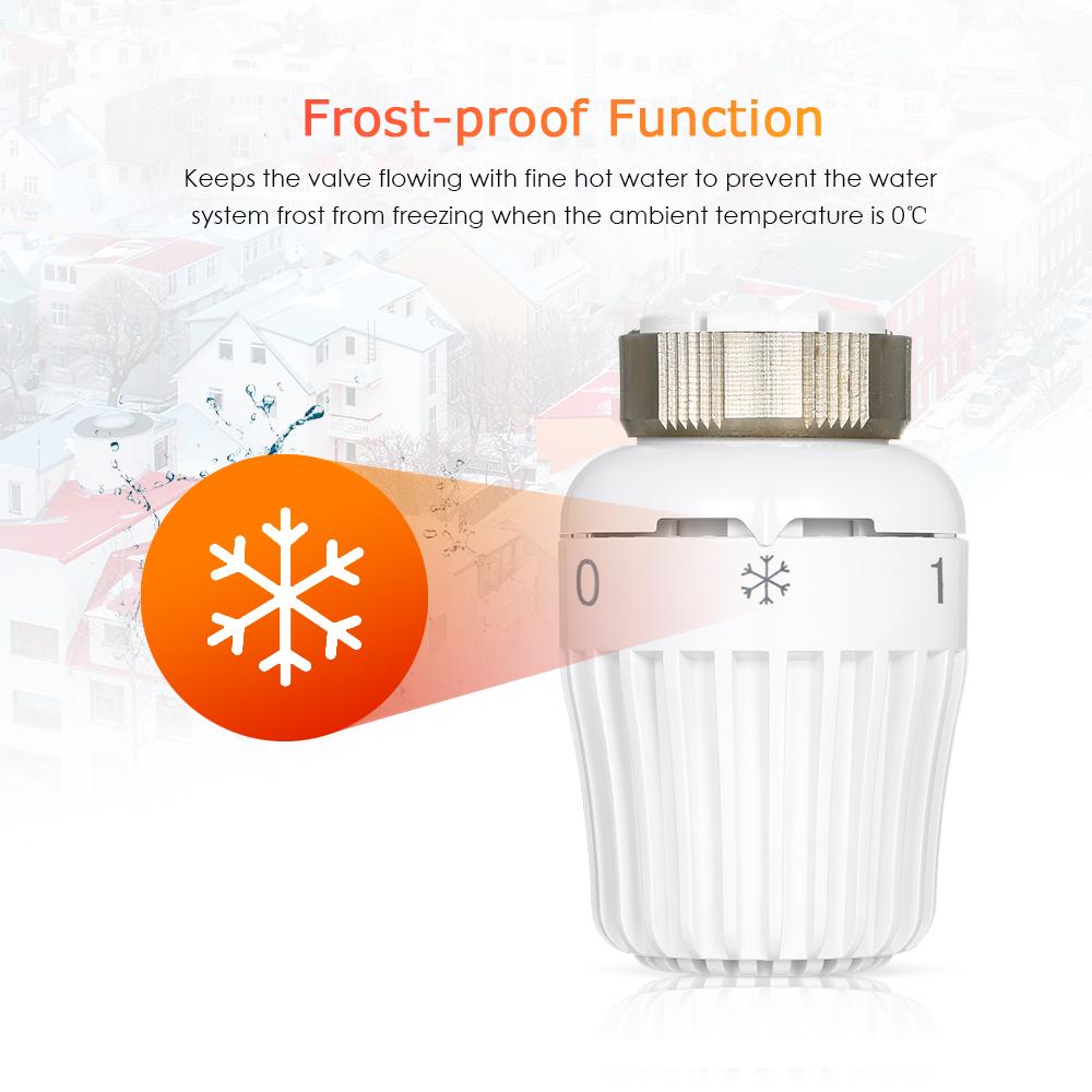 Thermostatic Radiator Valve Constant Temperature Controller Frost Proof Function Room Heating Device Indoor Temperature