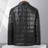 Futing Men's Genuine Sheepskin Down Leather Jacket