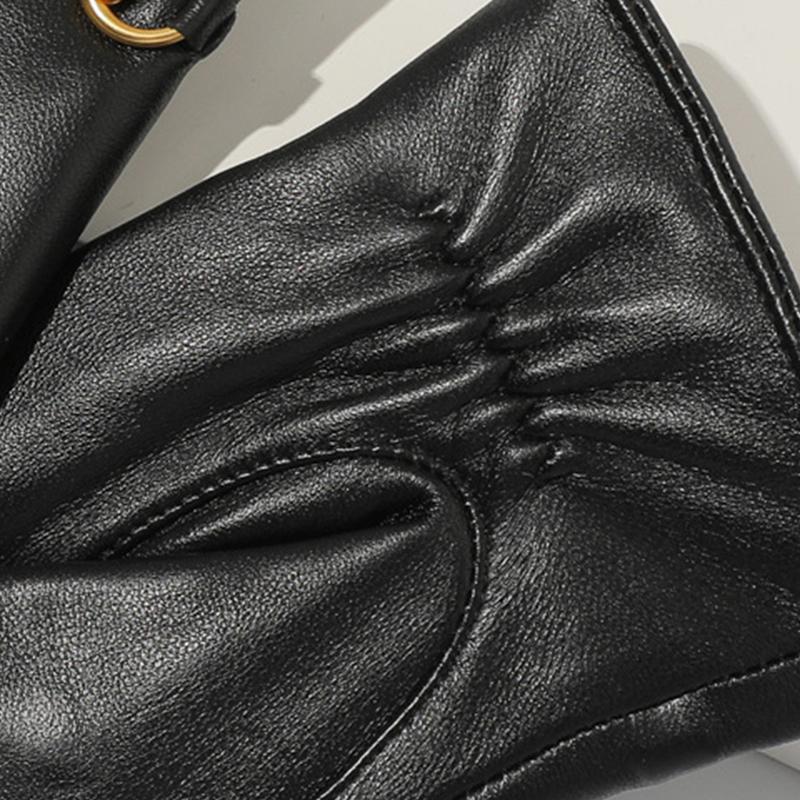 Skinnhansker Dame Warm Velvet Thickened Touch Screen kjøre- og ridehansker