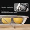 Kitchen Vegetables Strainer Basket Stainless Steel Colander Fruits Dish Drainer Extendable Handle Over Sink Oval Fine Mesh Tools