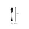 7Pcs Black Stainless Steel Flatware Dinnerware Set Matte Western Steak Knife Fork Dessert Spoon Set Kitchen Tableware Set