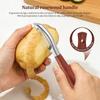 Stainless Steel Peeler Multi-functional Vegetable Peeler with Nonslip Wood Handle Potato Peelers Carrot Peeling Tool for Kitchen