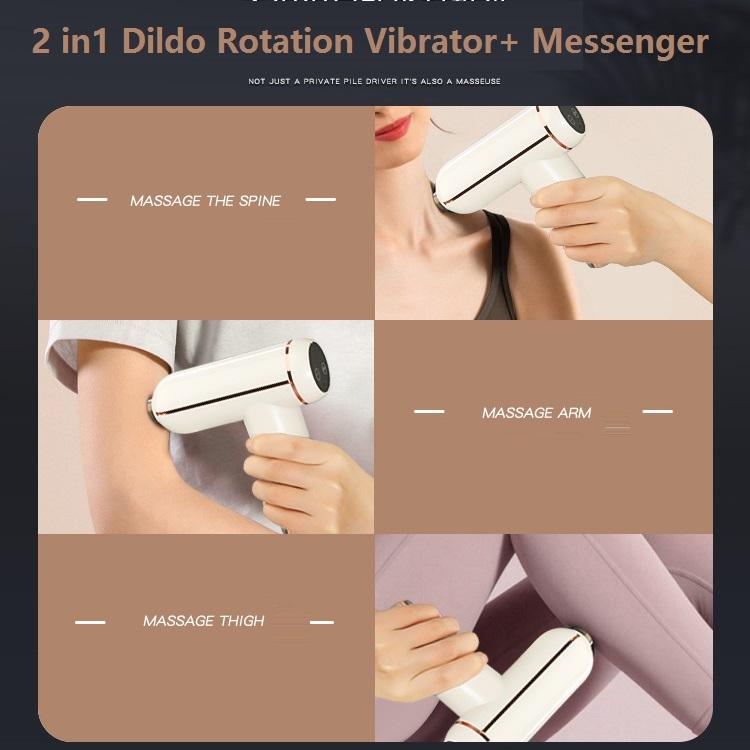 Inteligentní automatická penicová erotická hračka 2 v 1 Elektrický stroj na sex pro ženy 32 Frekvence nahoru a dolů Přítlačný vibrátor Dildo + Masážní přístroj pro relaxaci svalů