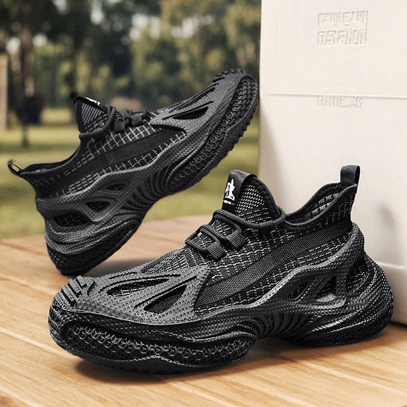 Tire sole dad shoes lazy one pedal casual sports trendy shoes fashion men's shoes thick sole increase
