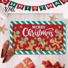 Christmas Bathroom Door Rug Mat, Festive Entrance Rug, 35" x 24" Non-Slip Washable Indoor Floor Mat Welcome Water Absorbent for Kitchen Holiday
