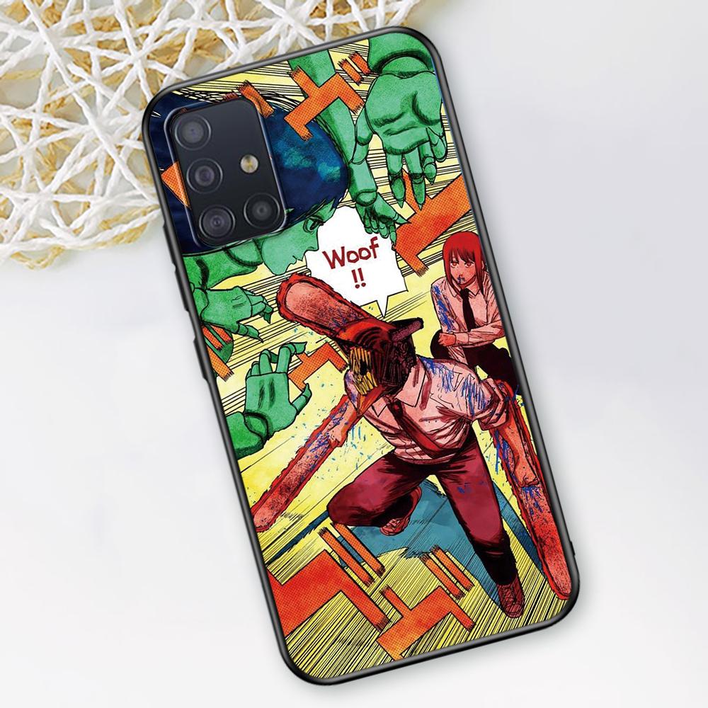Chainsaw Man Case for Samsung Galaxy A52 A12 A53 A51 A32 A21s A22 A31 A72 A02s A13 5G A11 A41 A03s Silicone Phone Cover Anime