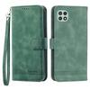DIERFENG DF-03 Stand Phone Case for Samsung Galaxy A22 5G (EU Version),Lines Imprinted PU Leather Wallet Cover
