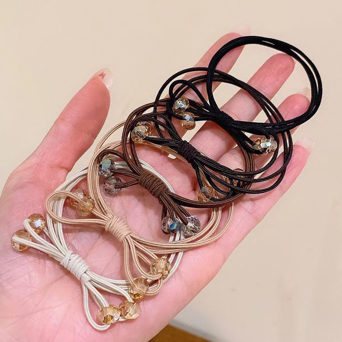 

Шпильки для волосся у формі тонкого кишечника, покриті шкірою, Популярний та модний аксесуар, Ретро-шпильки. One Size