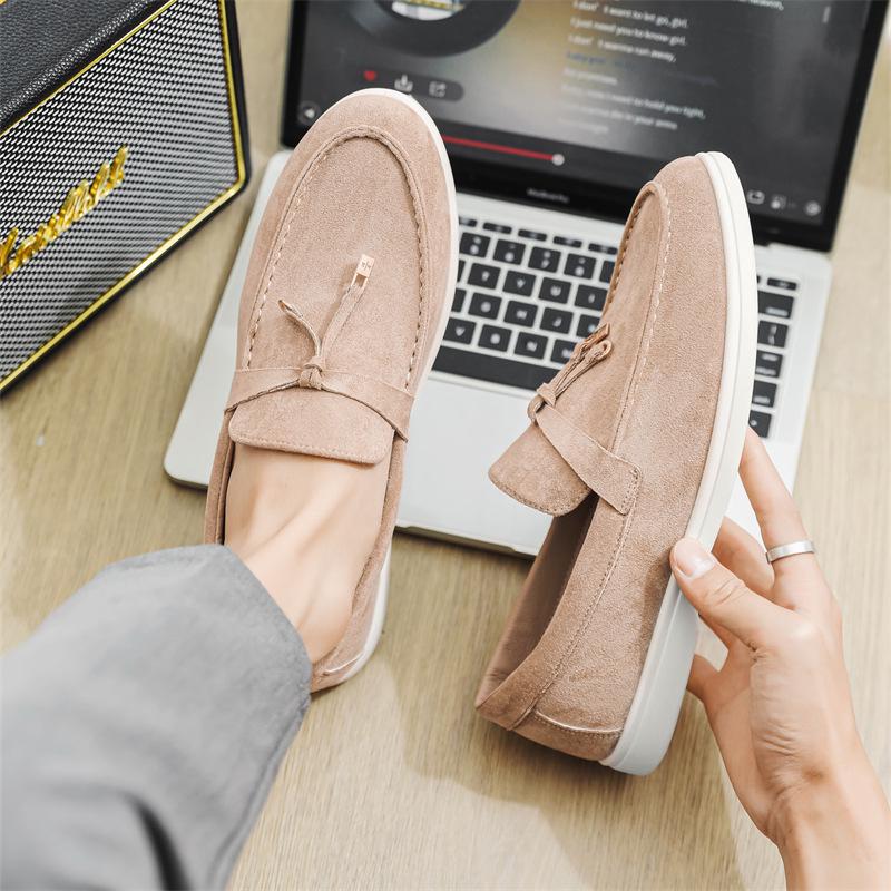 Men's 2025 Summer Slip-On Loafers - Large Size, Flat Bottom