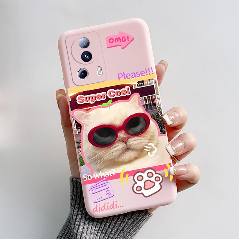 For Xiaomi 13 Lite Civi2 Phone Case Cute Cartoon Cat Fox Soft Silicone Bumper Cover For Xiaomi13 Lite Xiaomi Civi 2 Fundas Shell