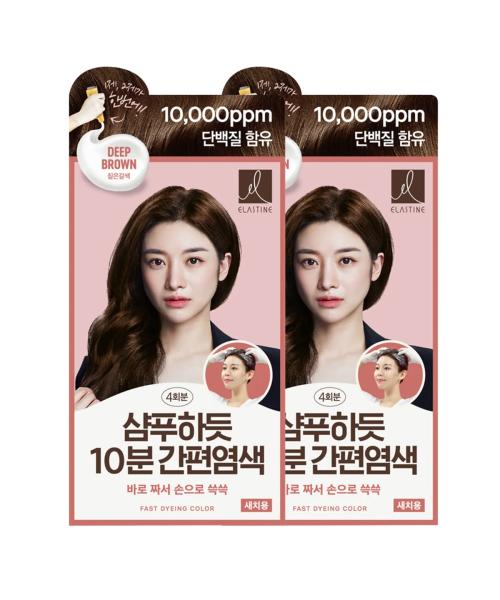 [Select Option] Easy 10-Minute Hair Dye Like Shampoo 80G x 2