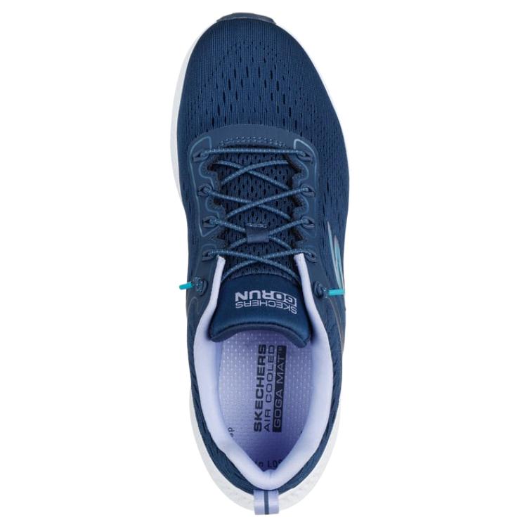 Skechers Go Run Consistent 2.0 Comode Semplici alla Moda Versatili Scarpe da Corsa Basse Sneaker Donna Blu Navy 128638-NVLV