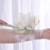 Dual-Sided Soft Bristle Bath Brush with Long Handle for Back Scrubbing and Body Exfoliation