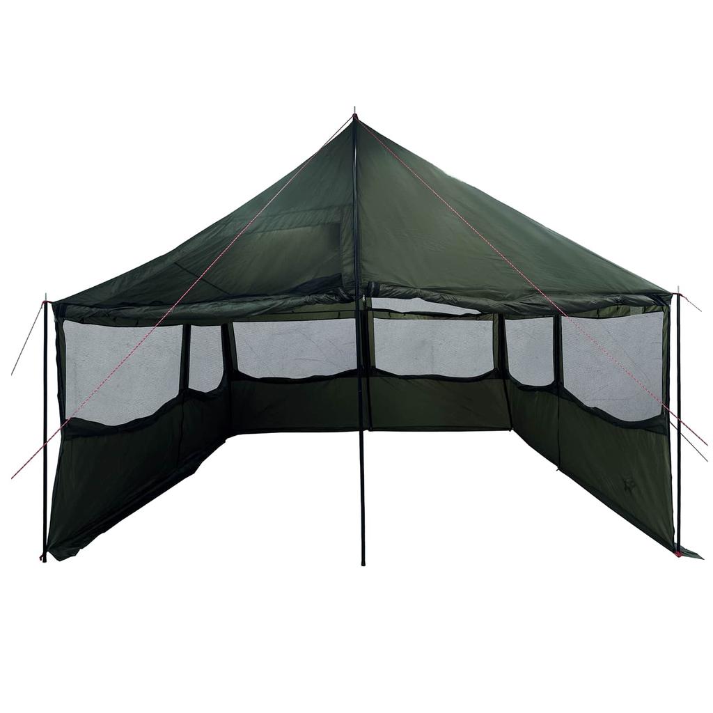 Family Tent Army Green 450 x 400 x 265 cm Polyester and Steel