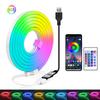 Smart Lights RGB Neon Strip 5V Power Waterproof Neon Strip Lights App Control Color Change Flexible LED Strip Bedroom Decor