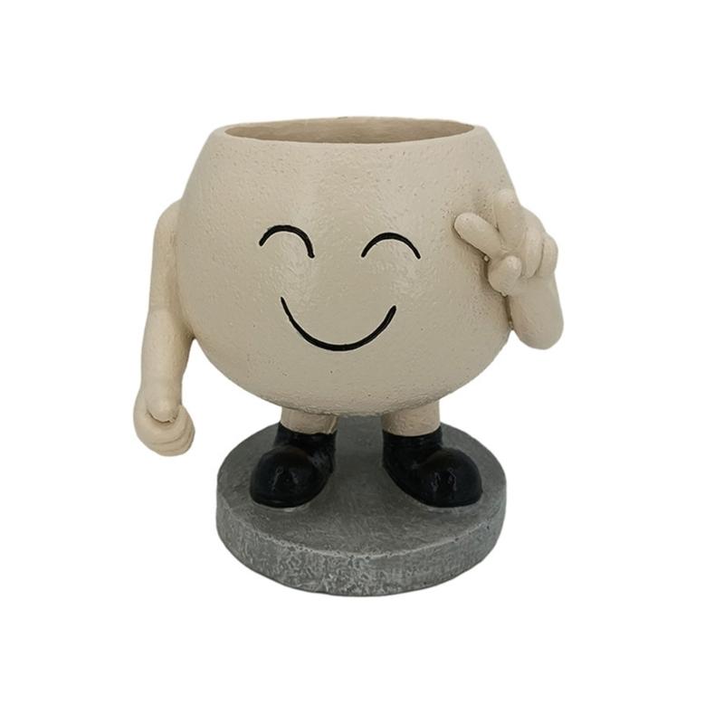 Face Plant Pots Unique Flower Pots Plant Decor Pots Flower Container