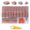 120pcs/set Compact Electrical Wire Connector Set Splicing Connector Assortment Multifunctional Wire Splice Connector Set