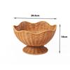 Dí Ruì Ēn Servierkorb aus Kunststoff im chinesischen Stil, Rattan-Optik