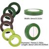1-12Rolls Green Bouquet Floral Tape Self-adhesive Stamen Wrapping Paper Tape DIY Flower Decor for Florist Wedding Party Supplies