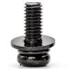 Black Plated Carbon Steel Pan Head Combination Screws M3/M4/M5
