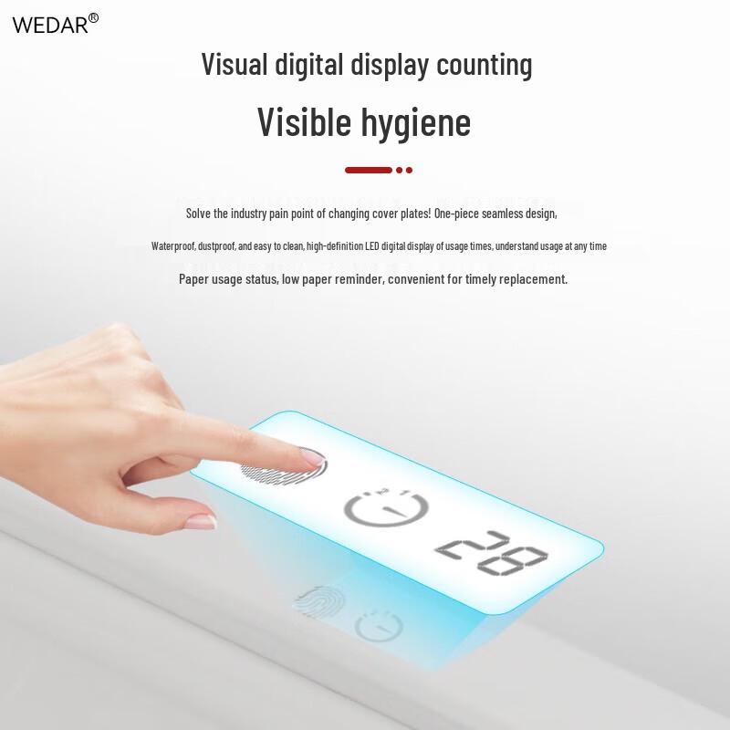 WEDAR U-Shape Smart Heated Toilet Seat with Auto Film Change