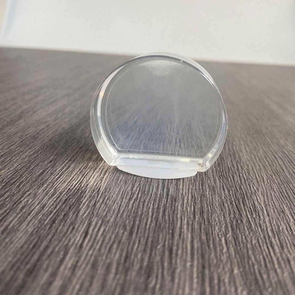 Non Perforated Silicone Door Stop Self Adhesive Door Block Transparent Door Stopper  Floor