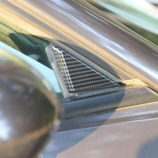 Exterior Triangle Window Panel Decorative Cover Trim for Dodge Challenger 2009+