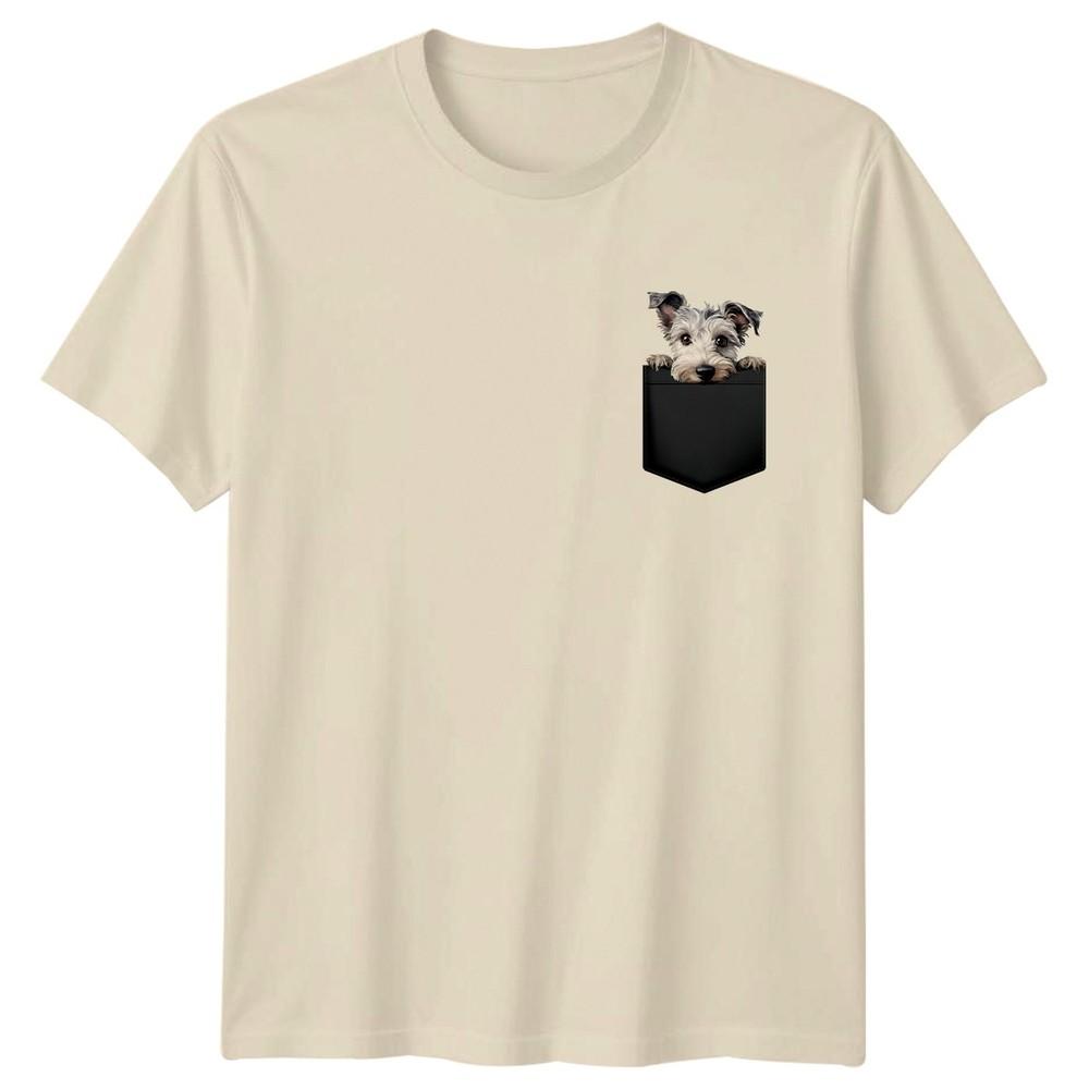 Dog In Pocket Terrier Dogs Animals Unisexs TShirt Unisexs Tee Graphic Unisex Shirt