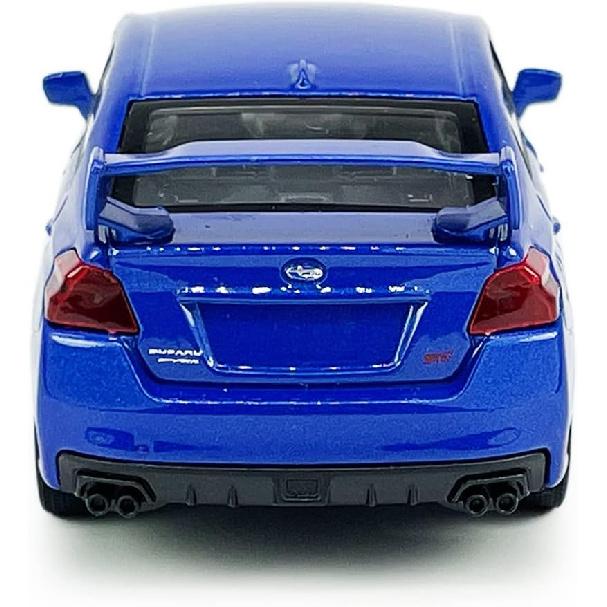 Impreza WRX STI Toy Car Racing Sports Diecast Model Car 1/36 Scale Metal Pull Back Vehicle, Doors Open, Zinc Alloy Casting, Boys Toys Kids Birthday