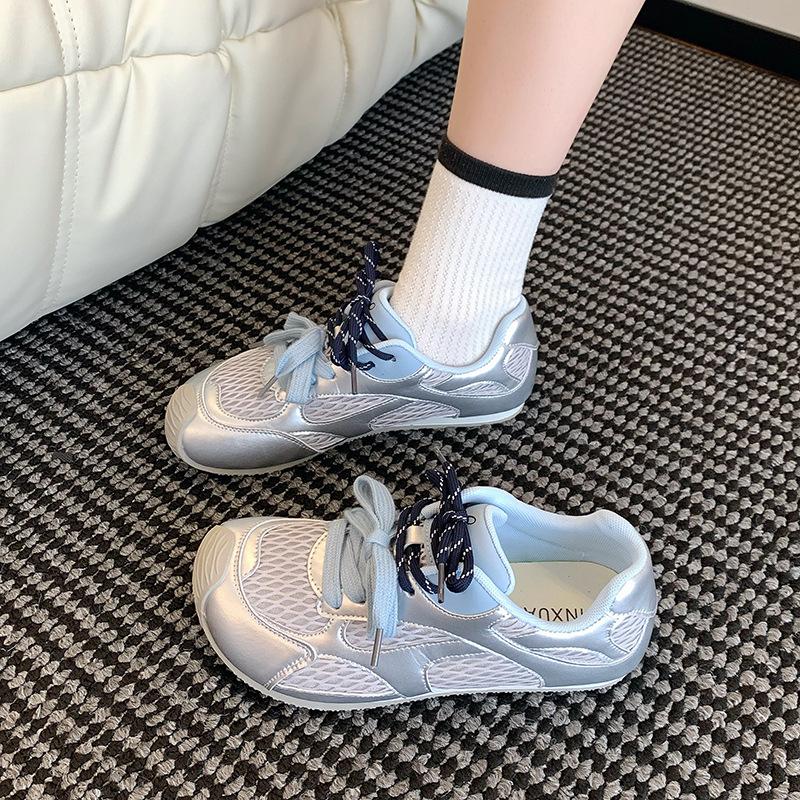 Dexun shoes women's 2025 new summer thin mesh shoes breathable mesh super fire thin sole casual sports shoes women's shoes