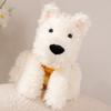 Lifelike Plush West Highland White Terrier Toy Fluffy Real-life Stuffed Animals Dog Cosplay Bee Children Toy Birth Date Present