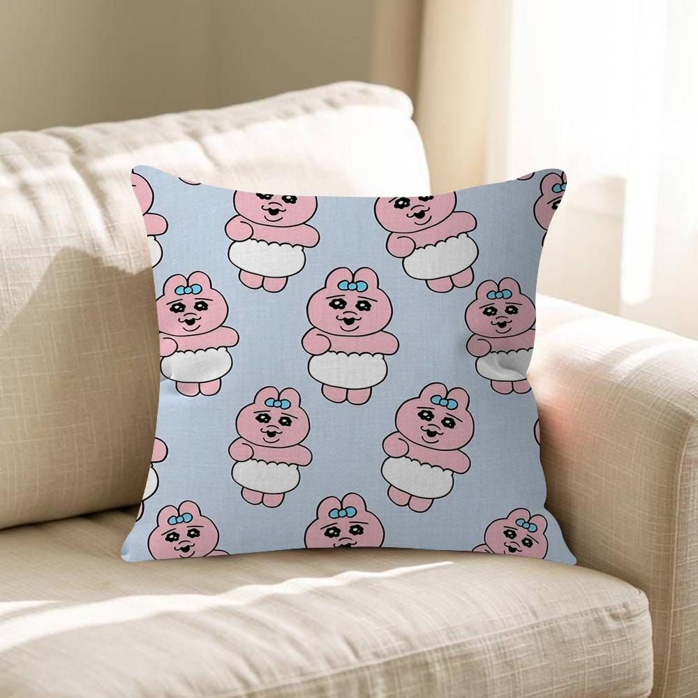Kawaii OOpanchu Usagi Personalized Pillow Cover Kids Bedroom Wild Party Decor Pillowcase Kid Birthday Shower Gift