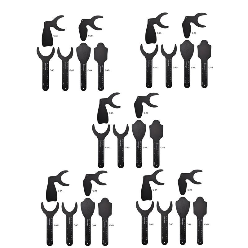 6Pcs/set Dental Photo Contrast Board Photography Black Background Board Palatal Contraster Board Oral Tools