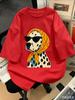 2026 Summer Retro Unisexs Dalmatian Dog Print Tshirt Unisex Cotton And Breathable Short Sleeve Oversized Loose Casual